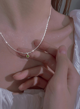 S925纯银满天星项链女轻奢小众设计感高级独特吊坠颈链锁骨链