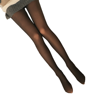 浪莎空姐灰一体假透肉打底裤女透肤连裤袜加绒冬光腿神器春秋薄款