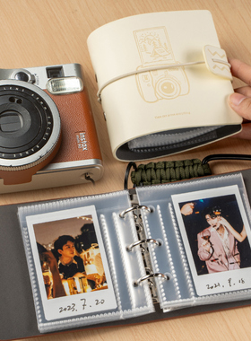 聚册一宫格拍立得相册3寸mini单格收纳册mini四宫格收藏相册活页三寸5寸五寸相纸照片收纳本配相纸mini专用