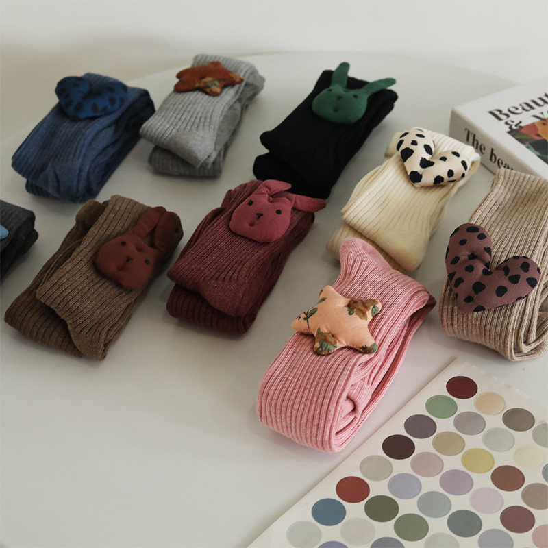 连裤公仔饰品堆堆袜女童连裤袜