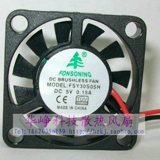 全新原装 FONSONING 3007 DC5v 0.5A FSY30S05H 3cm 散热风扇
