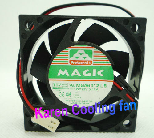 全新原装 动力6cm 6015 DC12V 0.11A MGA6012LB 散热风扇 - 封面