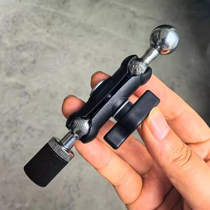 万向调节金属豌豆荚三脚架替换头1/4转接头17mm球头手机支架配件