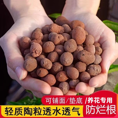 陶粒垫底养花专用多肉营养土花盆回填鱼缸水培铺面火山石颗粒盆栽