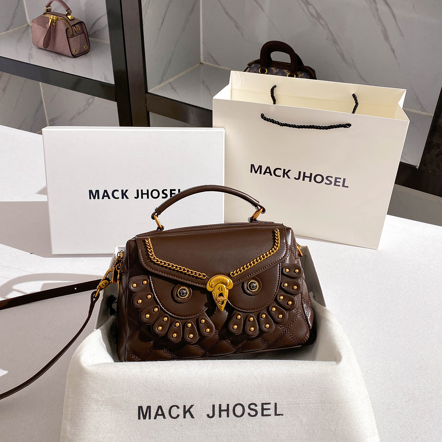 MACKJHOSEL灵歌猫头鹰手提包