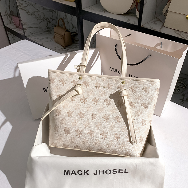 大容量老花MACKJHOSEL水桶托特包