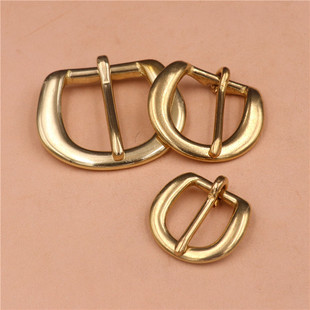 纯铜箱包配件 纯铜皮带腰带扣针扣 手工DIY真皮黄铜腰带扣 皮带扣