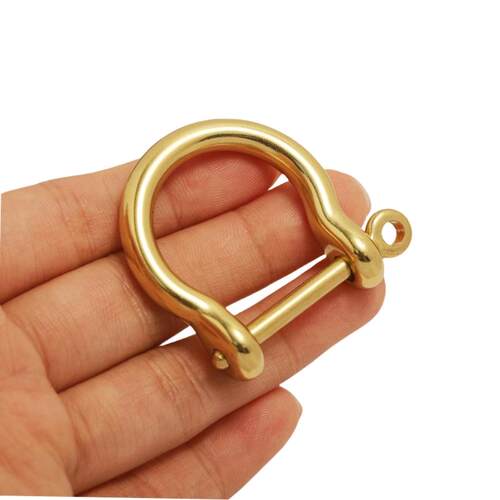 diy黄铜皮具箱包手工钥匙环