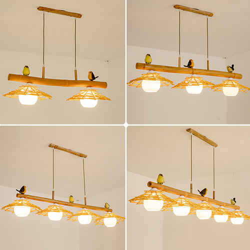 个性创意竹艺吊灯