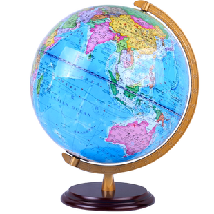 志诚大号发光AR地球仪32cm高清学生用教学地球仪台灯 中号星座ar智能发音 25CM玩具办公室儿童书房摆件