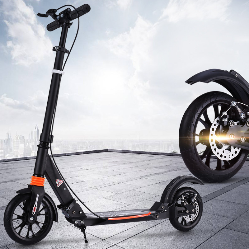 铝合金滑板车成年儿童中大童青少年成人8-12-14岁大号两轮scooter