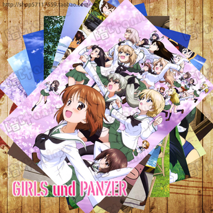 少女与战车海报周边明信片卡贴 动漫挂画 壁画 GIRLS und PANZER
