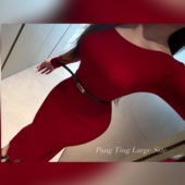 胖婷大码 包臀连衣裙 定制胖mm「早秋氛围感」纯欲修身 收腰高弹长袖