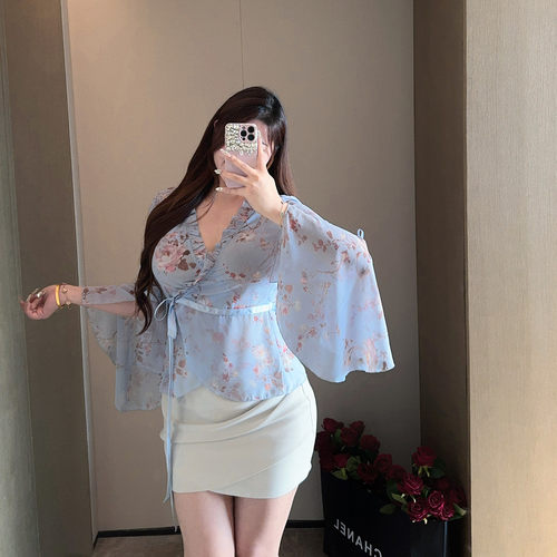 现货！「淡系美人」大码雪纺衫
