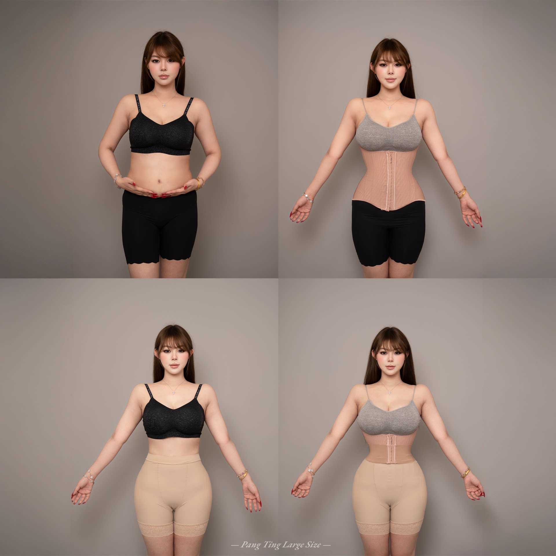 胖婷大码定制胖mm「3D立体丰胯裤」原创du家定制收腹提臀翘臀裤女