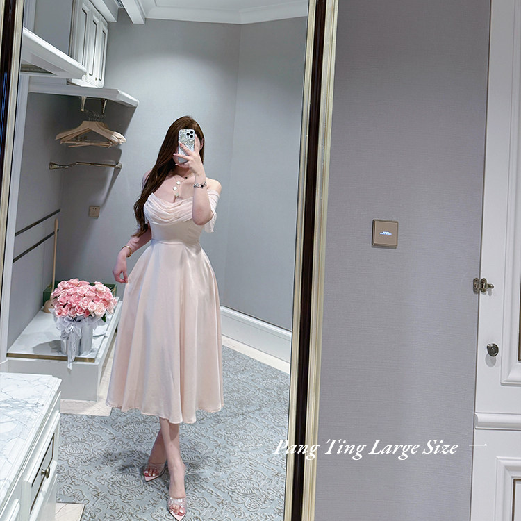 胖婷大码定制胖mm「娇娇漫夏」韩国同款高级感气质收腰显瘦连衣裙,女装/女士精品,大码连衣裙,淘宝优惠券,粉丝福利购,淘宝优惠卷