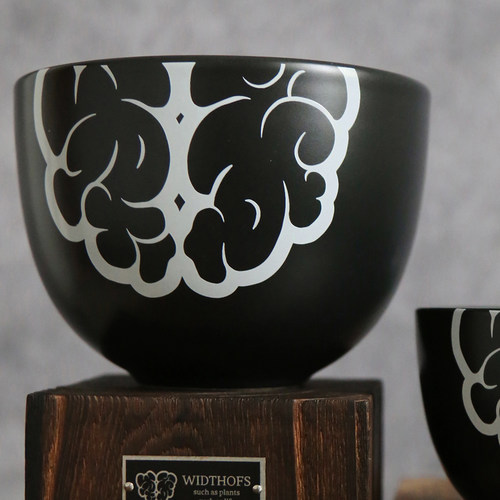 WOS正品花盆器植物美学原创块根陶瓷手骨头龟甲龙象牙宫黑白潮流