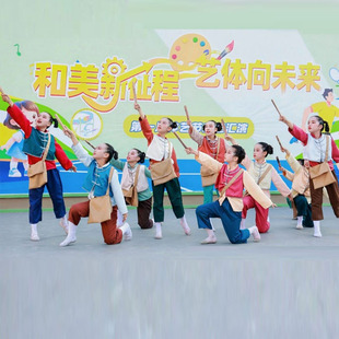 歌声在那时舞蹈服小报童的歌曙光演出服卖报歌儿时乐甜甜的糖球会