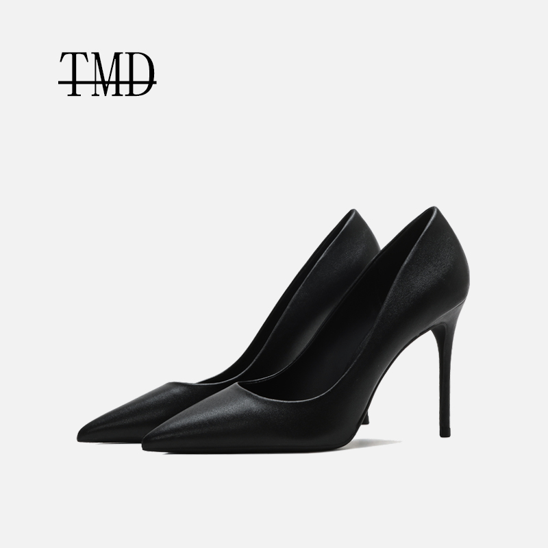 TMD尖头细跟高跟鞋女新款