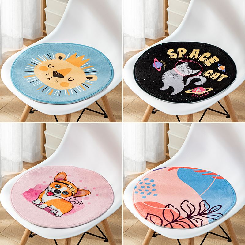 卡通幼儿园法兰绒小凳子餐椅垫