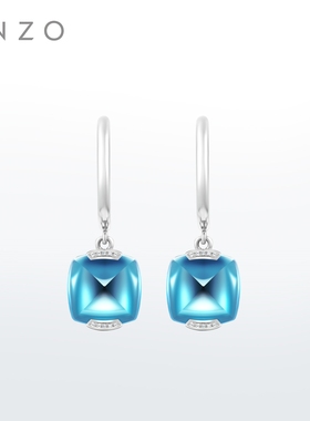 新款ENZO「VAVA系列」18K金托帕石钻石耳环女EZV8048新年礼物