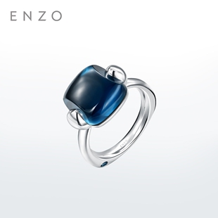 enzo蓝方糖VAVA系列 18K金托帕石戒指女EZV8992