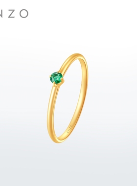 ENZO18K金祖母绿戒指女EZV8374新春礼物