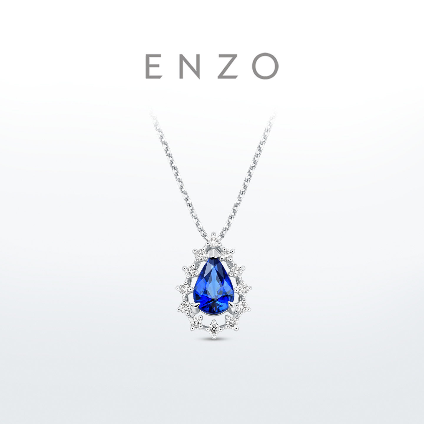 ENZO 18K金蓝宝石钻石项链女EZV8895送礼物,珠宝/钻石/翡翠,颈饰,淘宝优惠券,粉丝福利购,淘宝优惠卷