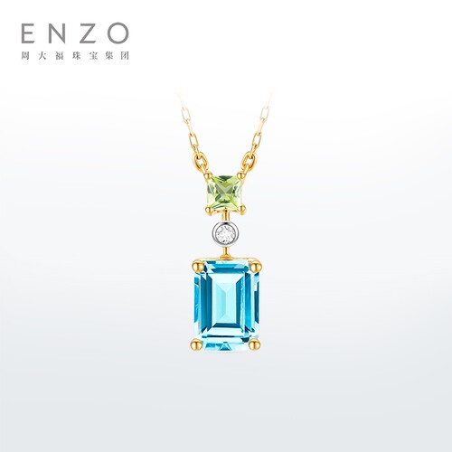 ENZO18K金托帕石钻石项链