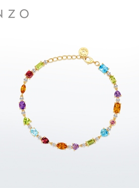 新款ENZO 缤纷奇遇 18K金多彩宝石钻石手链女EZV8788新年礼物
