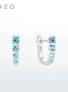 ENZO丛林系列18K金托帕石耳环女EZV8946礼物新年礼物