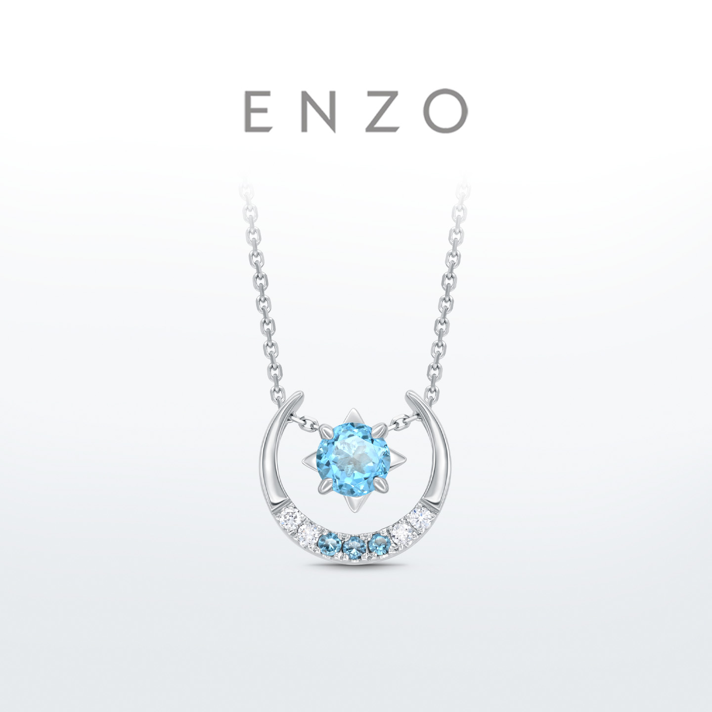 ENZO18K金托帕石钻石项链