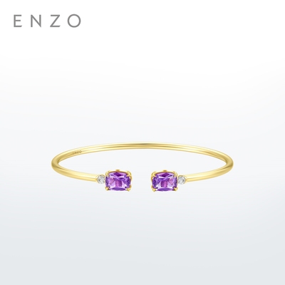 ENZO18K金紫晶钻石手镯