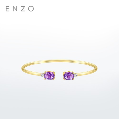 ENZO18K金紫晶钻石手镯