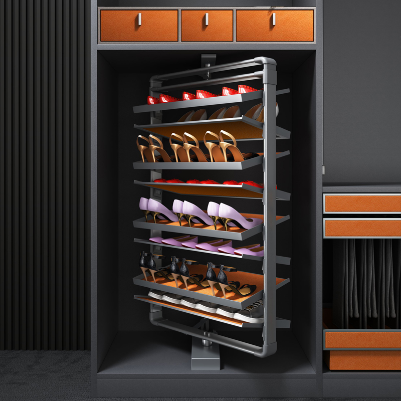 旋转鞋架子360度鞋柜置物架