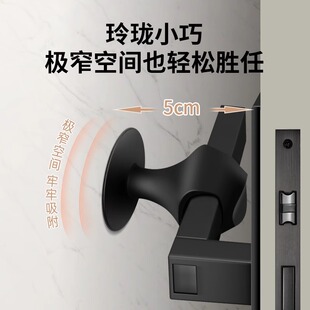 门吸免打孔新款卫生间门防撞器厕所玻璃门把手硅胶吸盘浴室阻门器