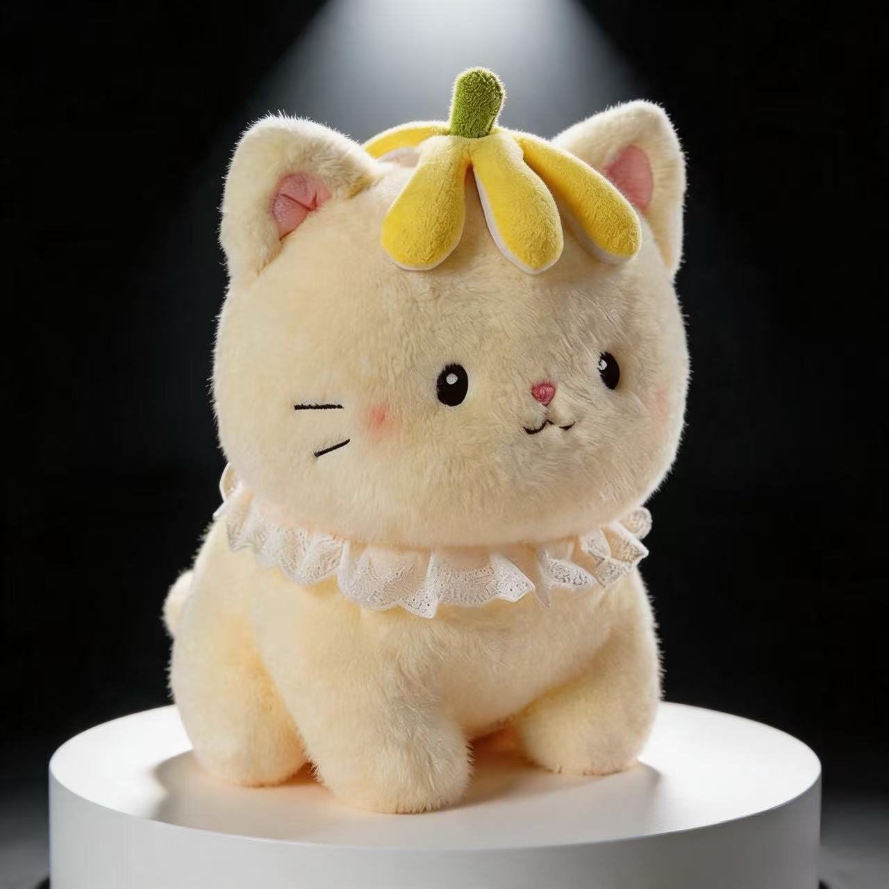 治愈系香蕉猫咪公仔毛绒玩具可爱小猫玩偶女生睡觉抱枕生日礼物