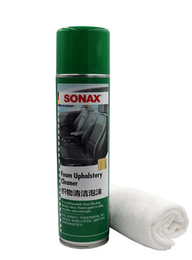 德国SONAX索纳克斯汽车内饰清洗剂车顶棚绒面织物多功能泡沫清洁