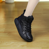 秋冬新款 百搭运动鞋 真皮老爹鞋 女加绒加厚软底棉靴休闲舒适时尚