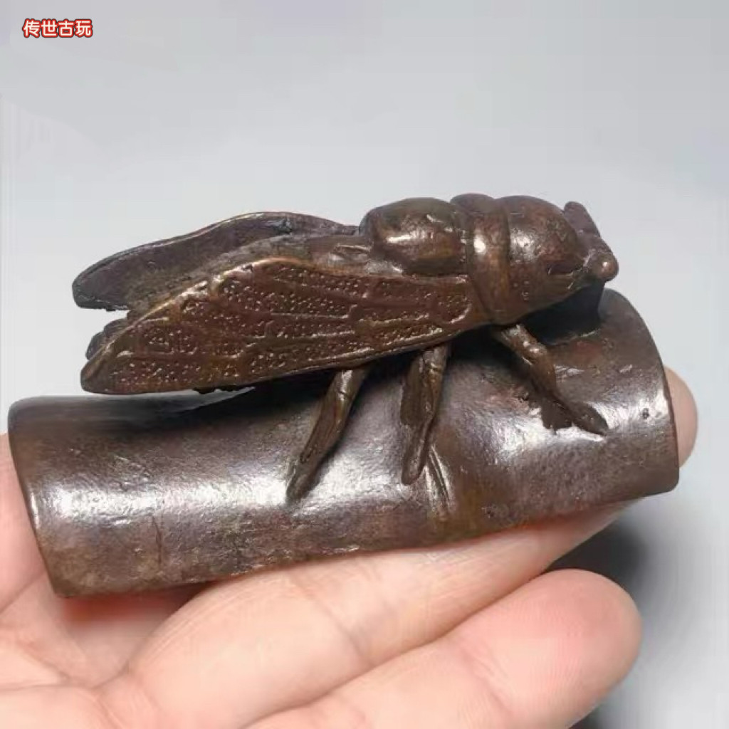 古玩古董收藏实心螭龙笔架龙形笔搁镇尺茶宠文玩家居桌面装饰摆件