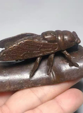 古玩古董收藏实心螭龙笔架龙形笔搁镇尺茶宠文玩家居桌面装饰摆件