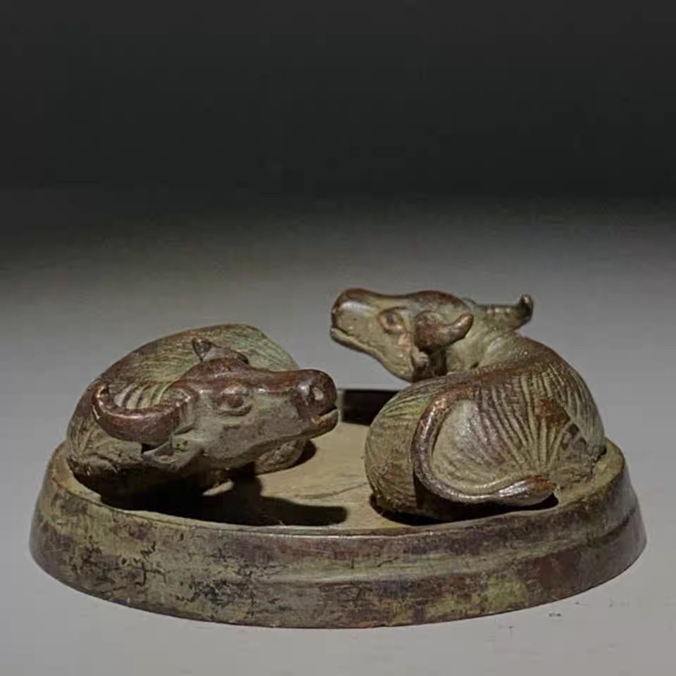 牛扭转乾坤八卦摆件生肖牛文房摆件文房镇尺镇纸文房用品