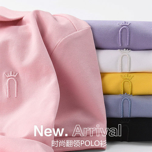 夏季高品质polo女翻领纯棉短袖