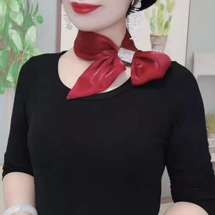 抖音同款清风纱亮钻护颈巾网红气质围巾百搭夏季薄款防晒遮颈纹女