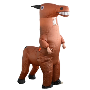 成人搞笑活跃马充气服商场开业氛围搞怪人偶服婚庆演出活动道具