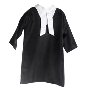 儿童律师服角色扮演服幼儿园职业体验游戏衣服假发道具小孩法官服