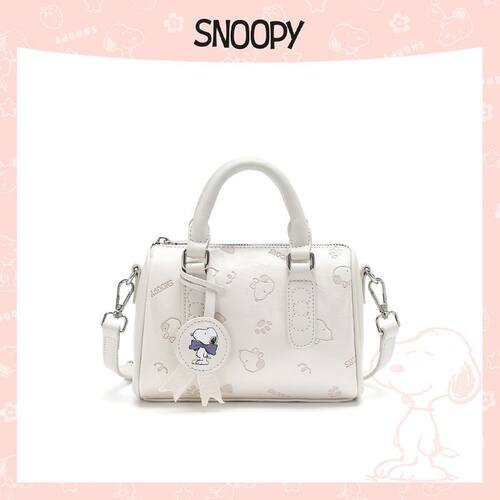 Snoopy/史努比2026新款手提斜挎高级质波士顿枕头包包斜挎包包