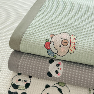男女儿童卡通PE乙纶冰凉豆豆软席子冰丝凉席冰丝席夏天专用可机洗