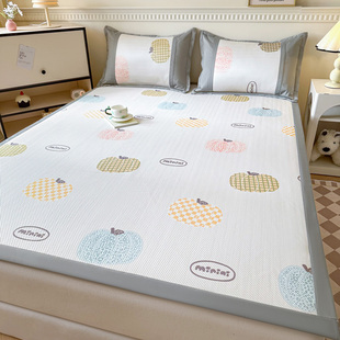 夏季高档母婴级亲肤凉感冰豆豆席子冰丝凉席冰丝席软凉席可机洗