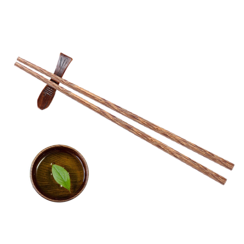 利瓷鸡翅木筷子家用防霉原木筷子10双20双家庭套装木箸木筷子25cm